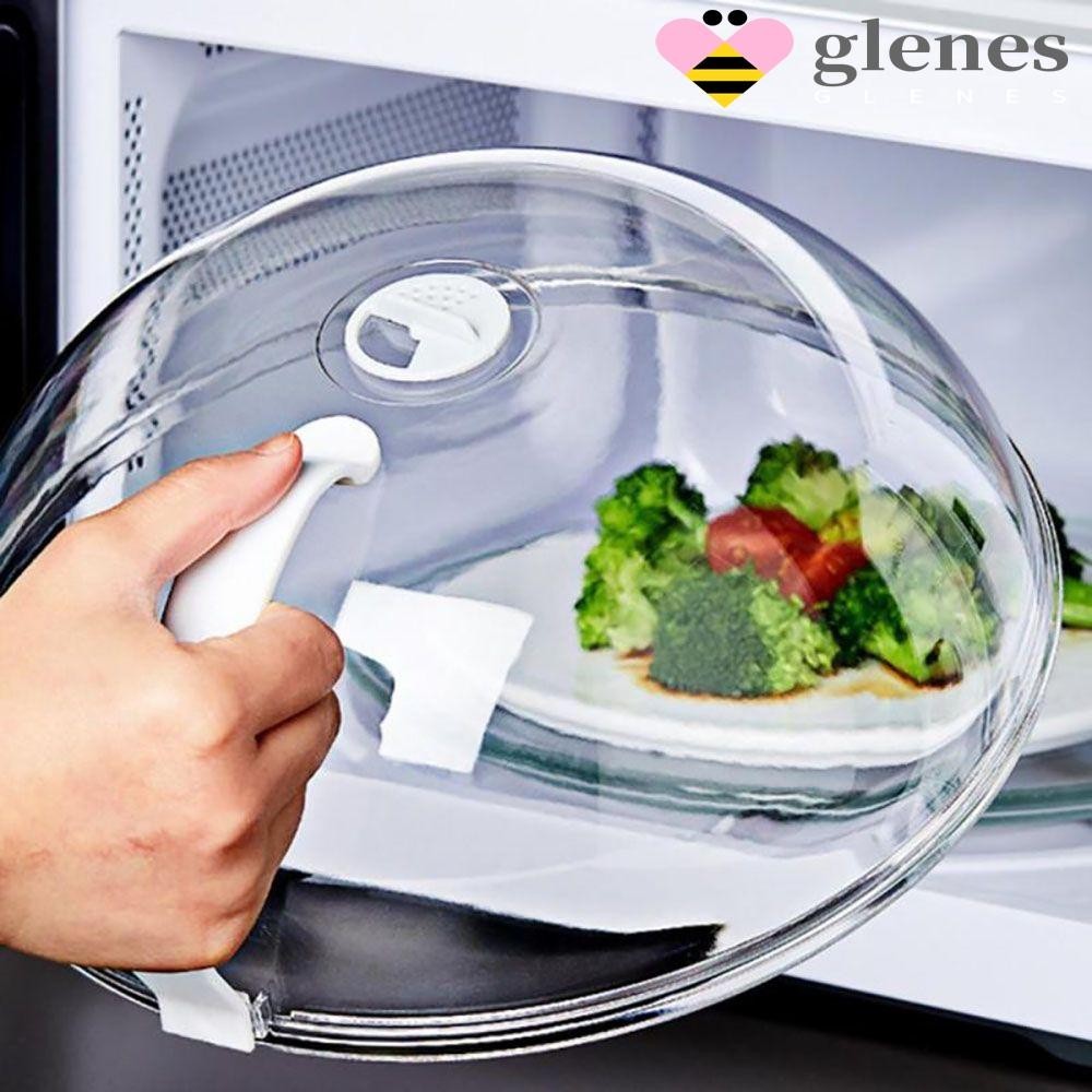 Glenes ฝาครอบจานไมโครเวฟ แบบใส คุณภาพสูง กันกระเด็น สําหรับเครื่องล้างจาน ใช้ในบ้าน