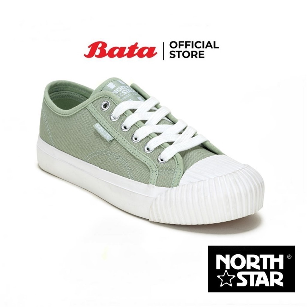 Bata บาจา by North Star รองเท้าผ้าใบสนีคเกอร์แบบผูกเชือก สวมใส่ง่าย สำหรับผู้หญิง รุ่น CONOR สีน้ำเงิน 5209082 สีเขียว 5207082