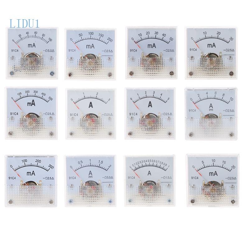 Lidu1 เครื่องวัดแอมมิเตอร์ อะนาล็อก 91C4 แอมป์ 2 5 ความแม่นยํา สําหรับวงจรอัตโนมัติ