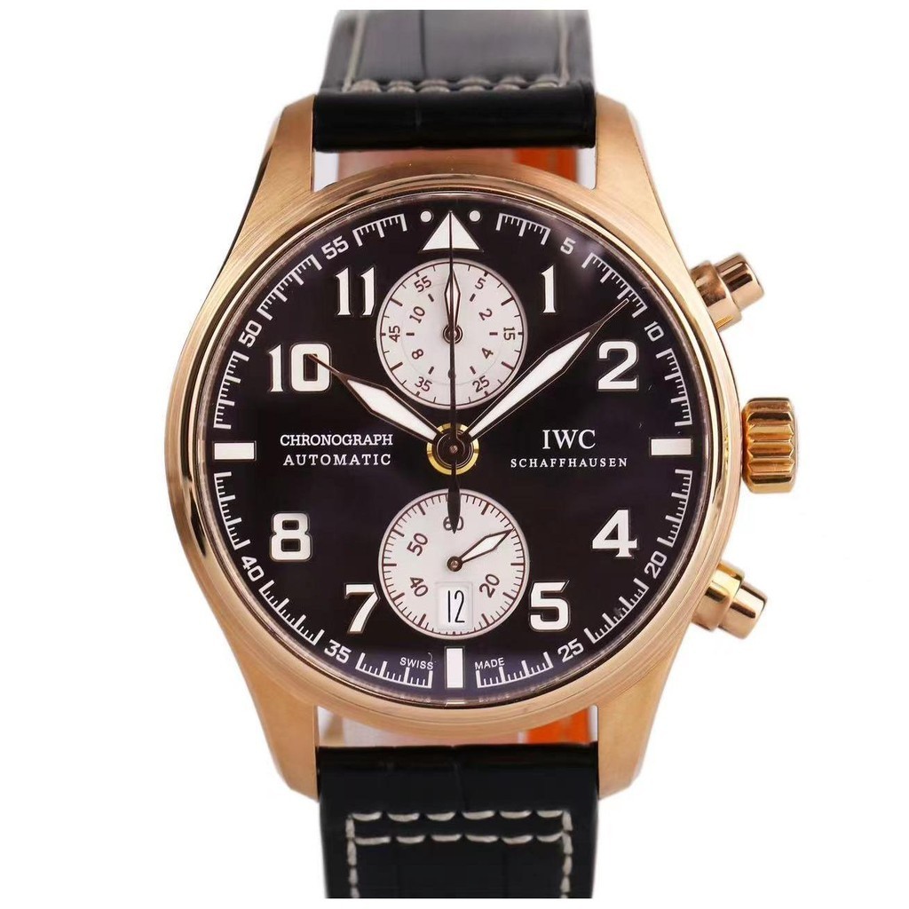 Iwc IWC IWC Pilot Rose Gold Chronograph 43mm Automatic Mechanical Men 's Watch IW387805