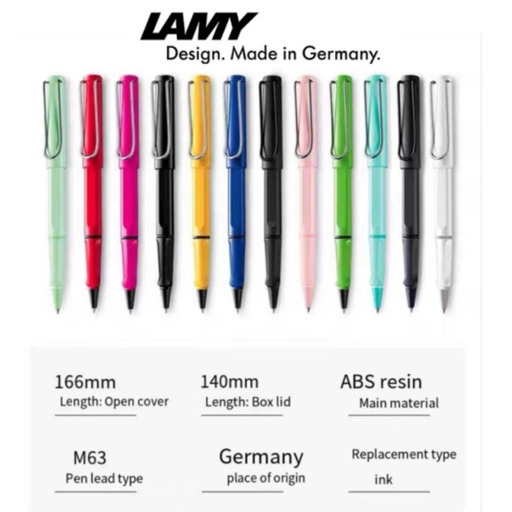 【30 สี & 1 กล่องกระดูกงู】Lamy Safari Rollerball Pen Special Edition 2019 Pastel - Lamy 2022 Candy Limited Edition เครื่องเขียนสํานักงาน