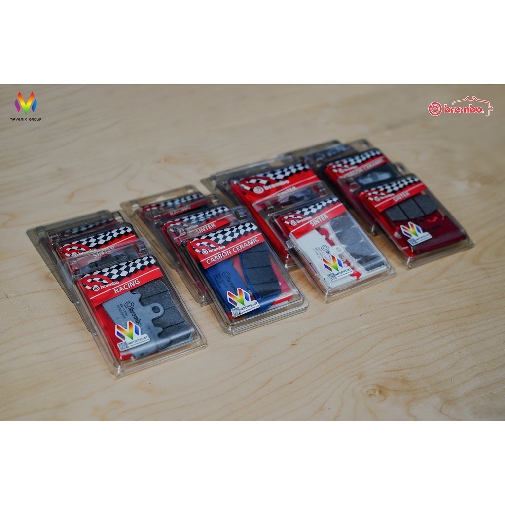 BREMBO 07BB1507 ผ้าเบรก CC (คาร์บอนเซรามิก)สำหรับปั๊ม 4Pot CNC CALIPER Kit Code 120B76520