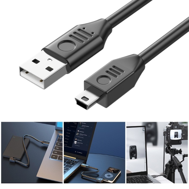 (ส่วนลดสูง)ongrounda.ph USB2 0 Male to Mini USB Male Data Sync Cable Wire 30MB s Power Charging Cord