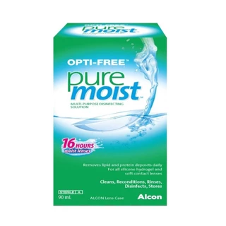 Opti-Free น้ำยาล้างคอนแทคเลนส์ ออพติ-ฟรี เพียวมอยซ์ 90 มล.
