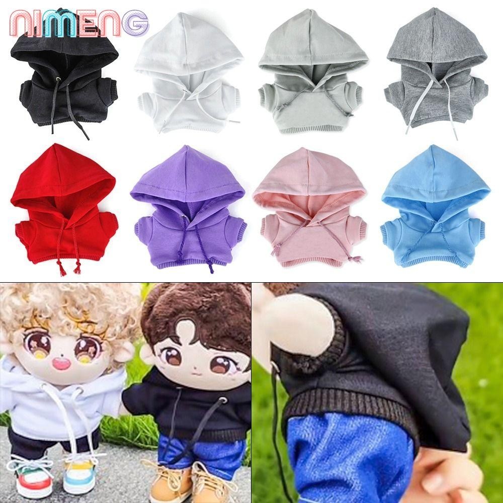 Nimeng เสื้อกันหนาว มีฮู้ด แฮนด์เมด สําหรับตุ๊กตา 1/111/12 OB11 10 ซม. 1/12BJD