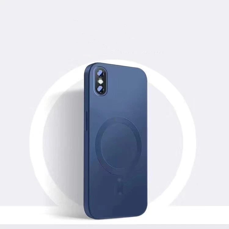 ใหม่ เคสโทรศัพท์มือถือ ซิลิโคน ชุบไฟฟ้า แม่เหล็ก กันกระแทก สําหรับ iPhone X XS Max xr 11 12 13 Pro Max 7 8 Plus