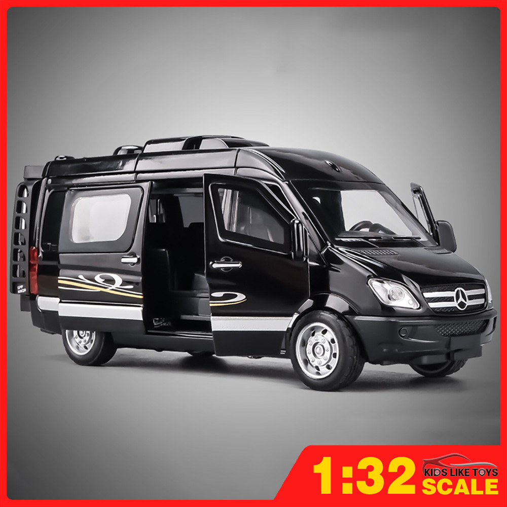 Klt โมเดลรถบรรทุกเบนซ์ 1:32 RV โลหะอัลลอย ของเล่นสําหรับเด็ก