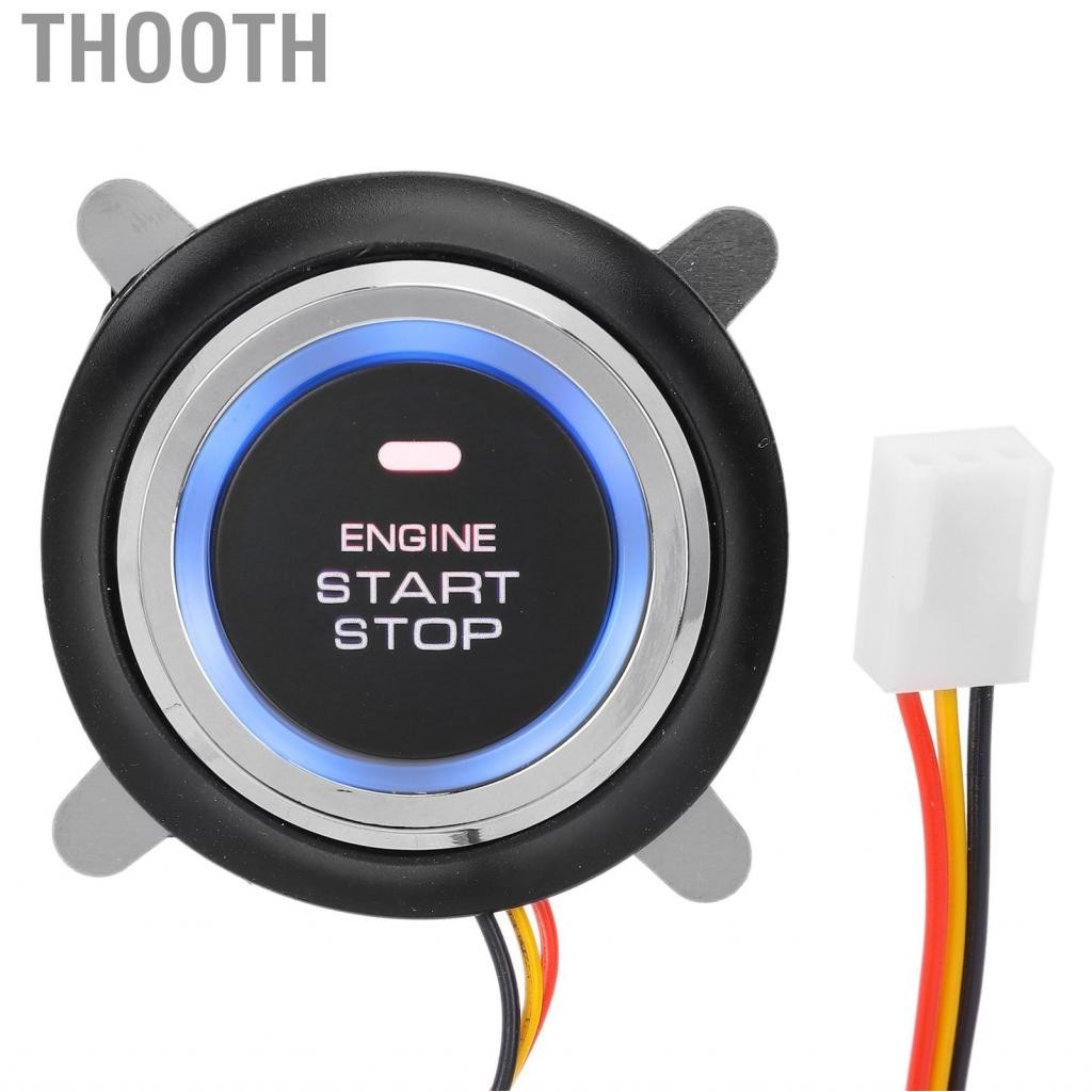 Thooth Engine Start Button 12V Car Stop Push Universal Keyless