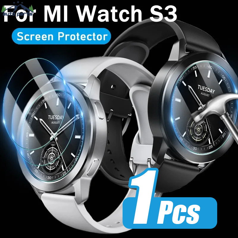 Hd ฟิล์มกระจกนิรภัยใส - เข้ากันได้กับ Xiaomi Mi Watch S3 - ตัวป้องกันหน้าจอ - ป้องกันลายนิ้วมือ, กันกระแทก - ฟิล์มหน้าจอสมาร์ทวอทช์ - ฟิล์มป้องกันรอยขีดข่วน