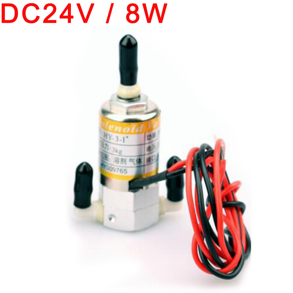 วาล์วแม่เหล็กสําหรับเครื่องพิมพ์ Eco Solvent 24V. 8W. โซลินอยด์วาล์ว Solenoid Electromagnetism Valve