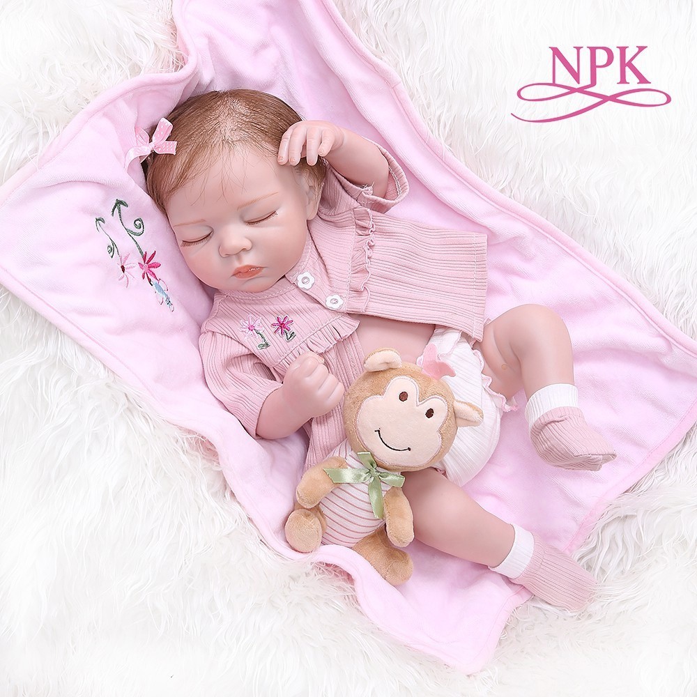ตุ๊กตาเด็กทารกแรกเกิด ซิลิโคนนิ่ม NPK ขนาด 48 ซม.