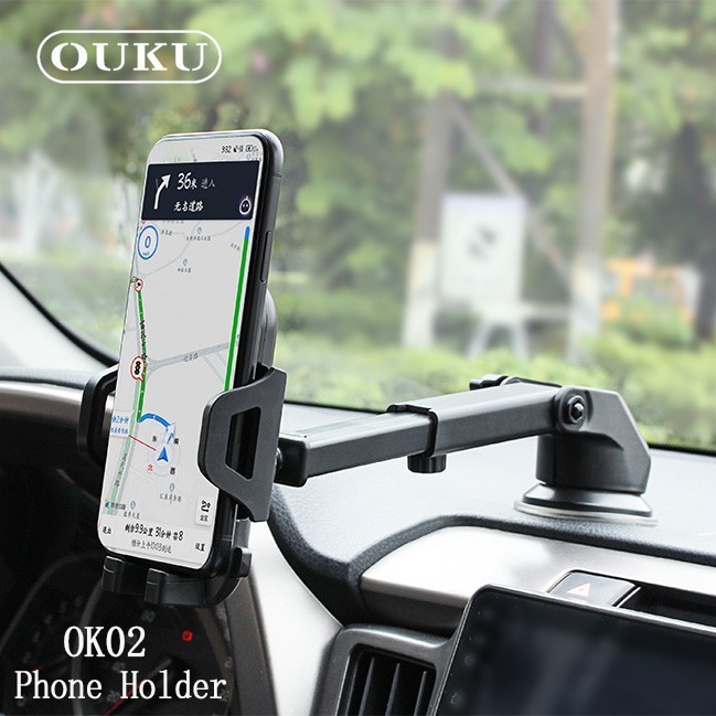 OUKU OK02 ของแท้ 100% Suction Cup Car Holder ที่วางโทรศัพท์มือถือในรถยนต์