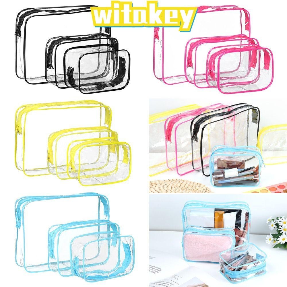 Witakey กระเป๋าเครื่องสําอาง PVC กันน้ํา