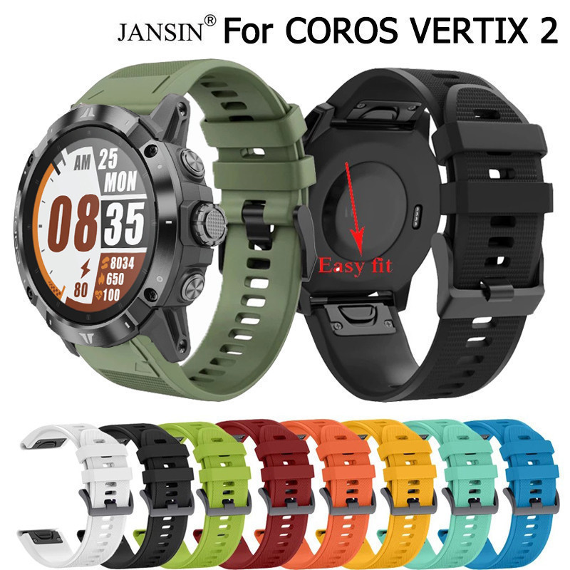 สายนาฬิกาข้อมือซิลิโคน สําหรับ COROS VERTIX 2 VERTIX 2 Sport