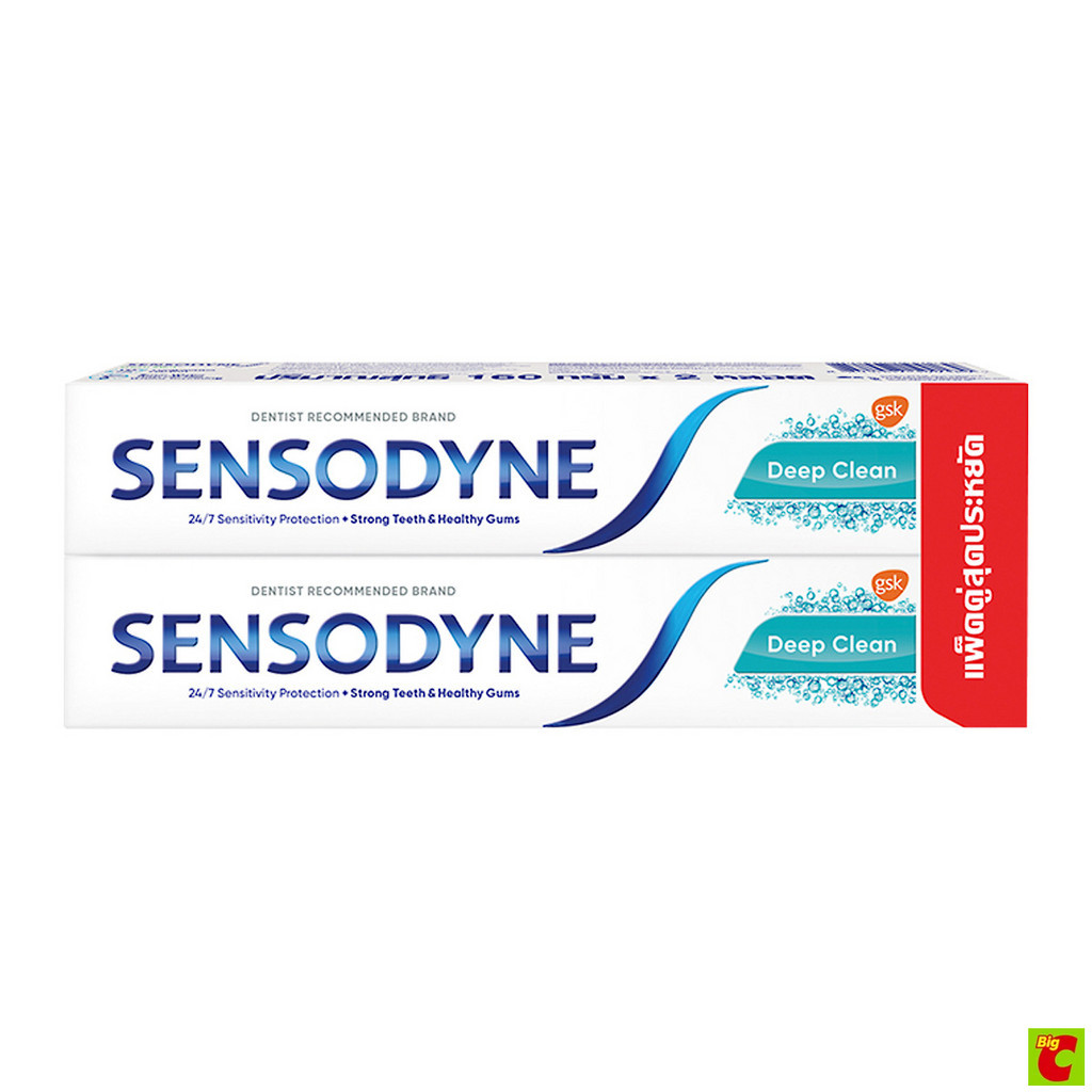 เซ็นโซดายน์ ยาสีฟัน สูตรดีพ คลีน 160 ก. แพ็ค 2