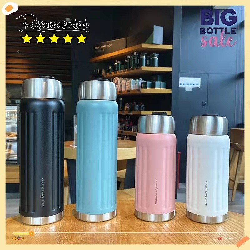 แก้วน้ำ TYESOแก้วเก็บความเย็น แก้วกาแฟ กระติกน้ำสุญญากาศ กระบอกน้ำ แก้วสแตนเลส ขวดน้ำสแตนเลส