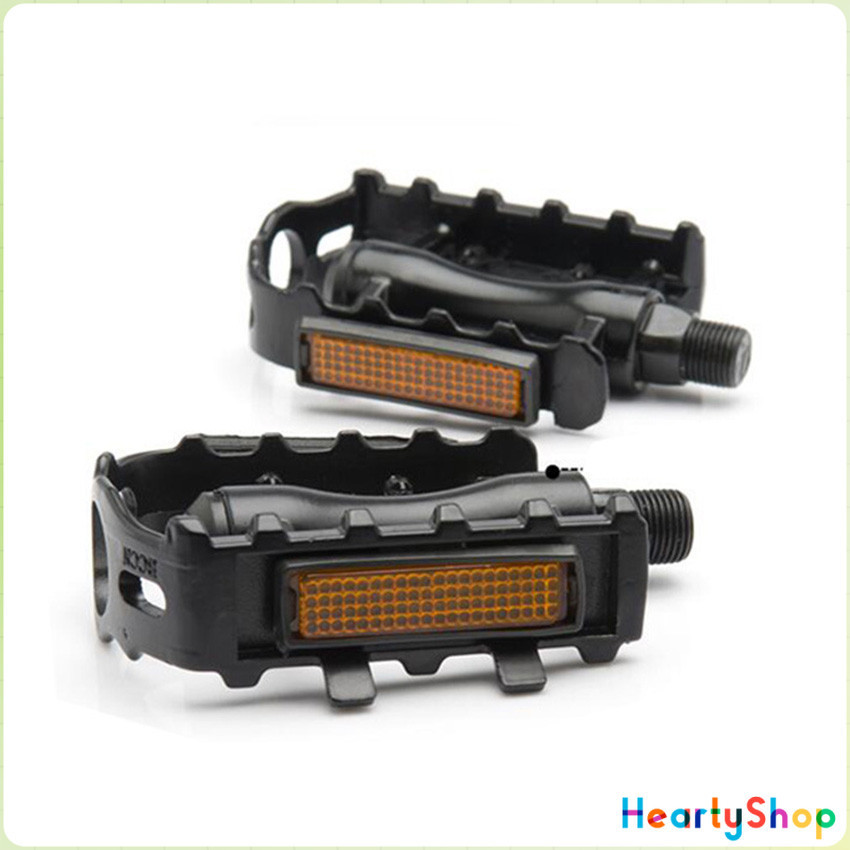 HeartyShop บันไดจักรยานอลูมิเนียม อุปกรณ์จักรยาน มี 2 สี สีเงิน และ สีดำ Bicycle pedals