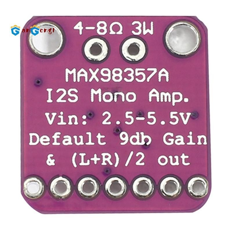 [gangong1] บอร์ดโมดูลถอดรหัสเครื่องขยายเสียง Class D Max98357 I2S 3W สําหรับ Raspberry Pi Esp32