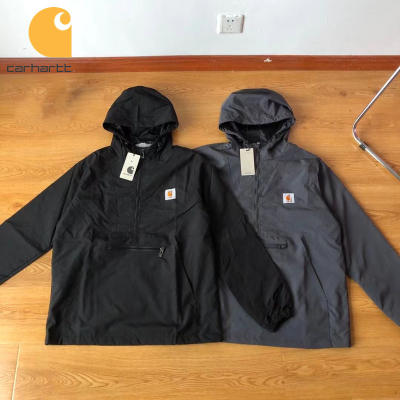 Carhartt ของแท้ เสื้อแจ็กเก็ต มีฮู้ด กันน้ํา กันลม เหมาะกับใส่กลางแจ้ง สําหรับผู้ชาย และผู้หญิง