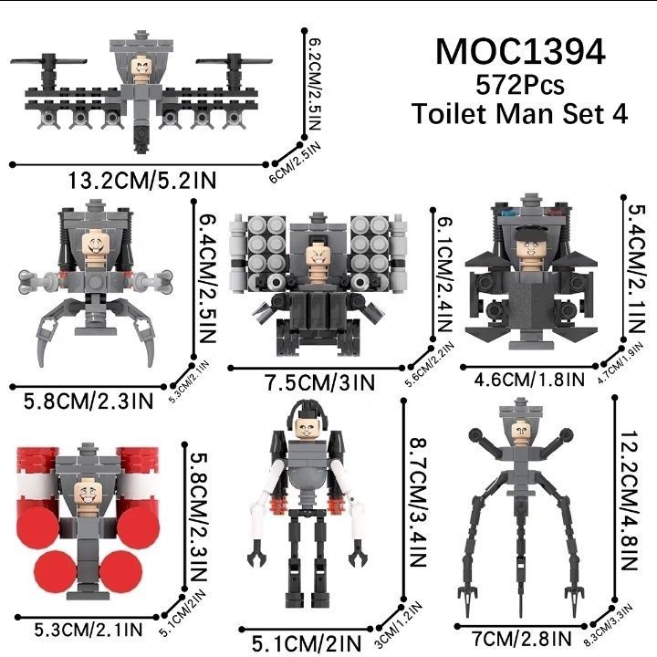 【พร้อมส่ง】เลโก้ skibidi toilet ของเล่นบล็อกตัวต่อทีวี Titan TV Man VS Audioman Boy สําหรับเด็กผู้ชาย