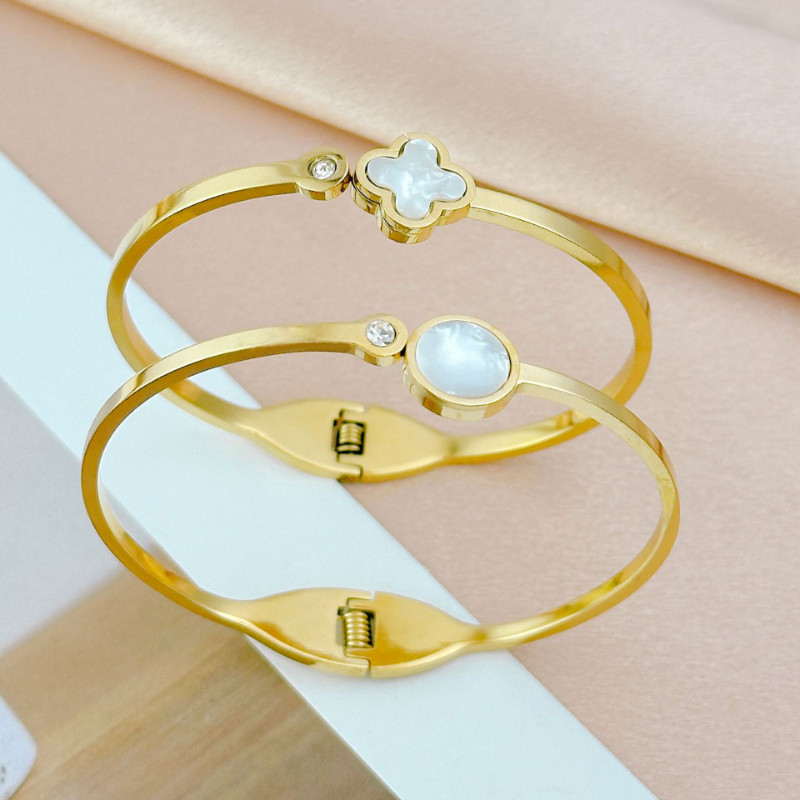 สร้อยข้อมือ ประดับเปลือกหอย สีทอง ระดับไฮเอนด์ สไตล์เกาหลี มินิมอล เครื่องประดับแฟชั่น