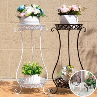 ขาตั้งกระถาง ชั้นวาต้นไม้ ชั้นวางต้น 2 ชั้นสูง  2 ข้อมูลจำเพ…