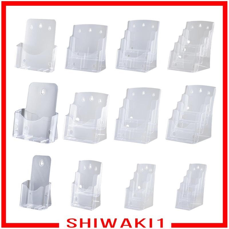 [Shiwaki1] ชั้นวางโบรชัวร์อะคริลิค สําหรับโรงแรม ออฟฟิศ