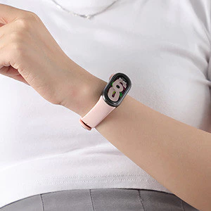 for Xiaomi Miband 10/9/8 สายรัดซิลิโคน สําหรับ Miband 8 สายรัดกีฬา กันน้ํา แบบนิ่ม