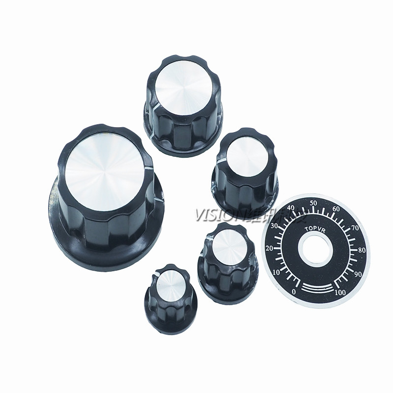 ลูกบิดเบคิไลต์ MF-A01/A02/A03/A04/A05 โพเทนชิโอมิเตอร์ สเกล 6 มม.