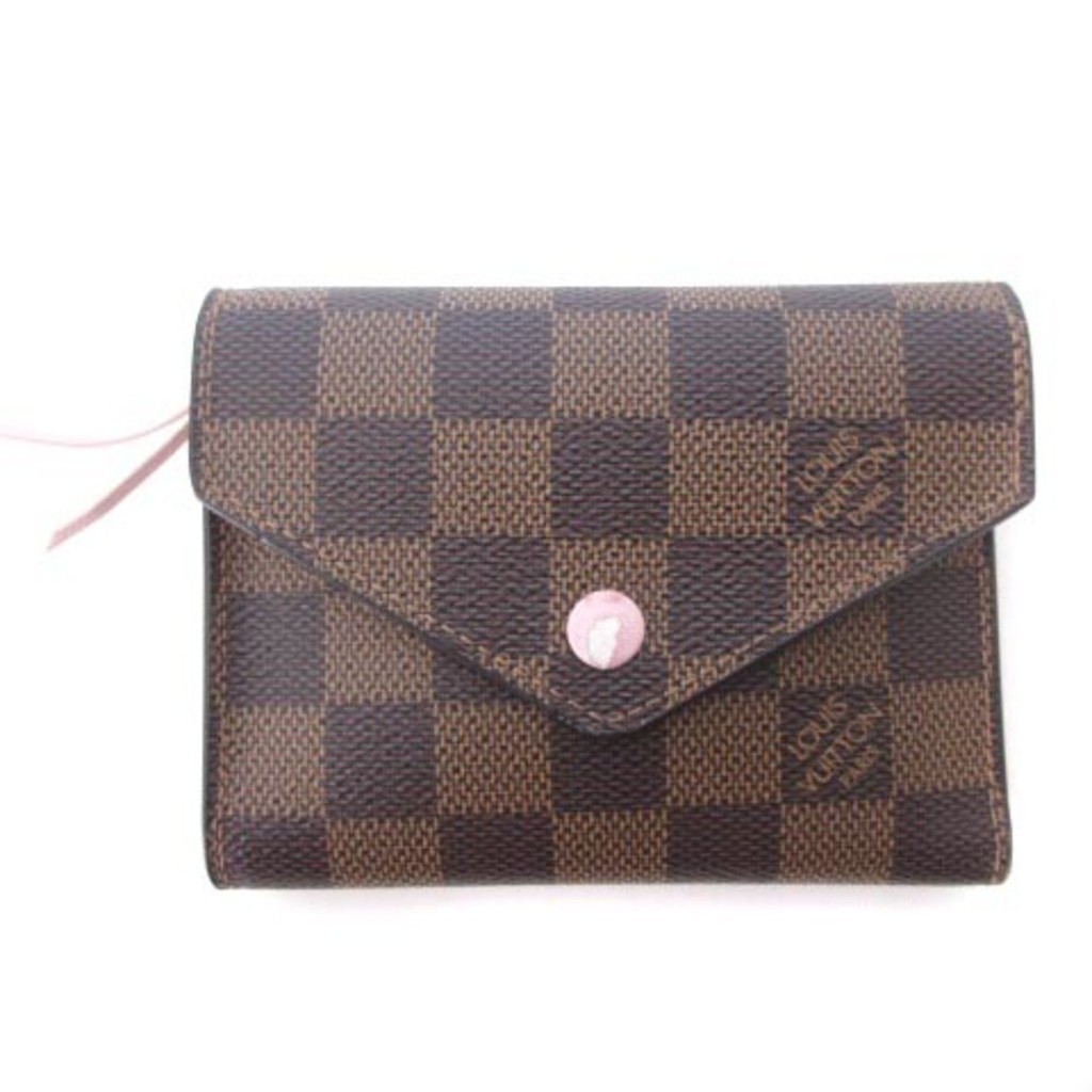 Louis Vuitton N61700 Damier Portefeuille Victorine Bifold Wallet Direct from Japan Secondhand