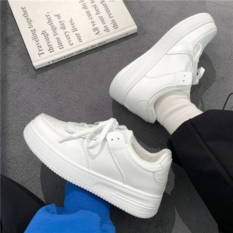 civicera_dudushop2 รองเท้าผ้าใบ สีขาวสวมใส่สบายสไตล์คนเท่ๆ 🤍 รุ่นSUH396