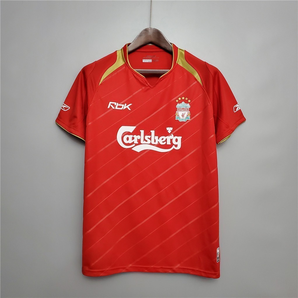 เสื้อกีฬาฟุตบอล Liverpool 05-06 สไตล์เรโทร #GERRARD