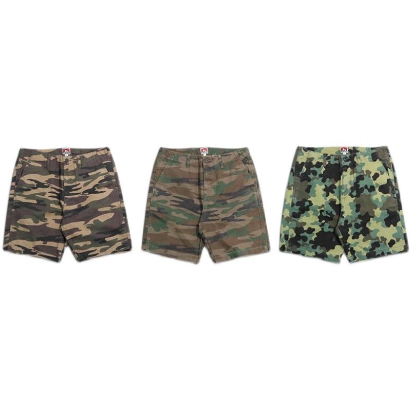 เสื้อมีลาย กางเกงขาสั้นลายพราง Ben Davis Camo Short Pants  รับประกันของแท้ มือ1 พร้อมส่ง