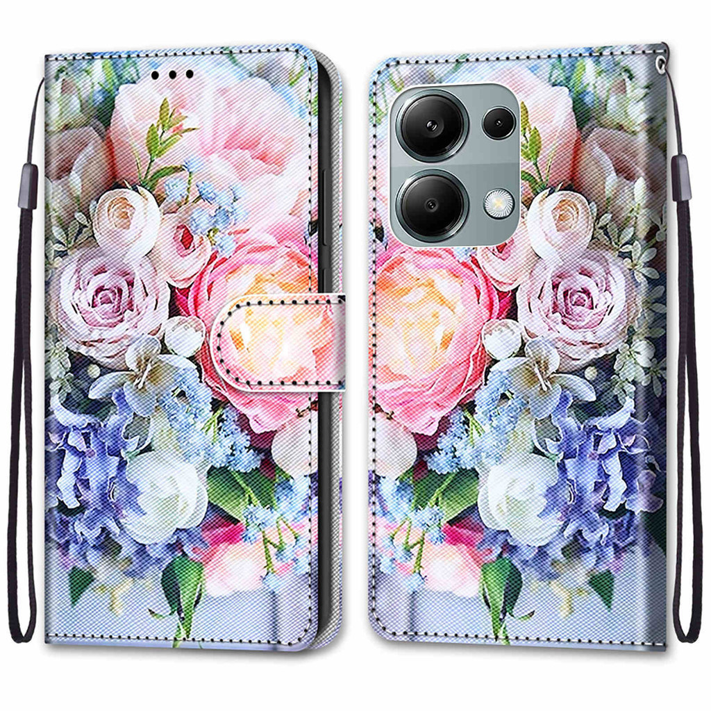 เคสโทรศัพท์มือถือหนัง ฝาพับแม่เหล็ก พร้อมช่องใส่บัตรเครดิต หลากสี สําหรับ OPPO A78 A58 A38 A94 A95 A55 A54 A16 A74 A93 A76 A96 A17 A17K A15