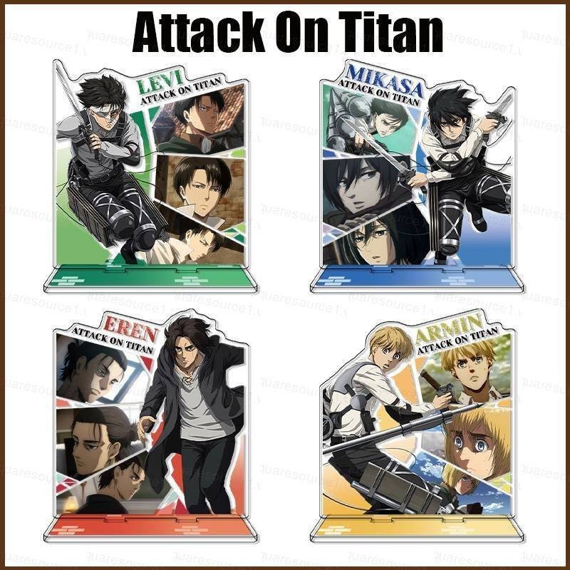 Squar1 โมเดลฟิกเกอร์อะคริลิค รูปอนิเมะ Attack On Titan Levi Ackerman Mikasa Armin Arlert Eren
