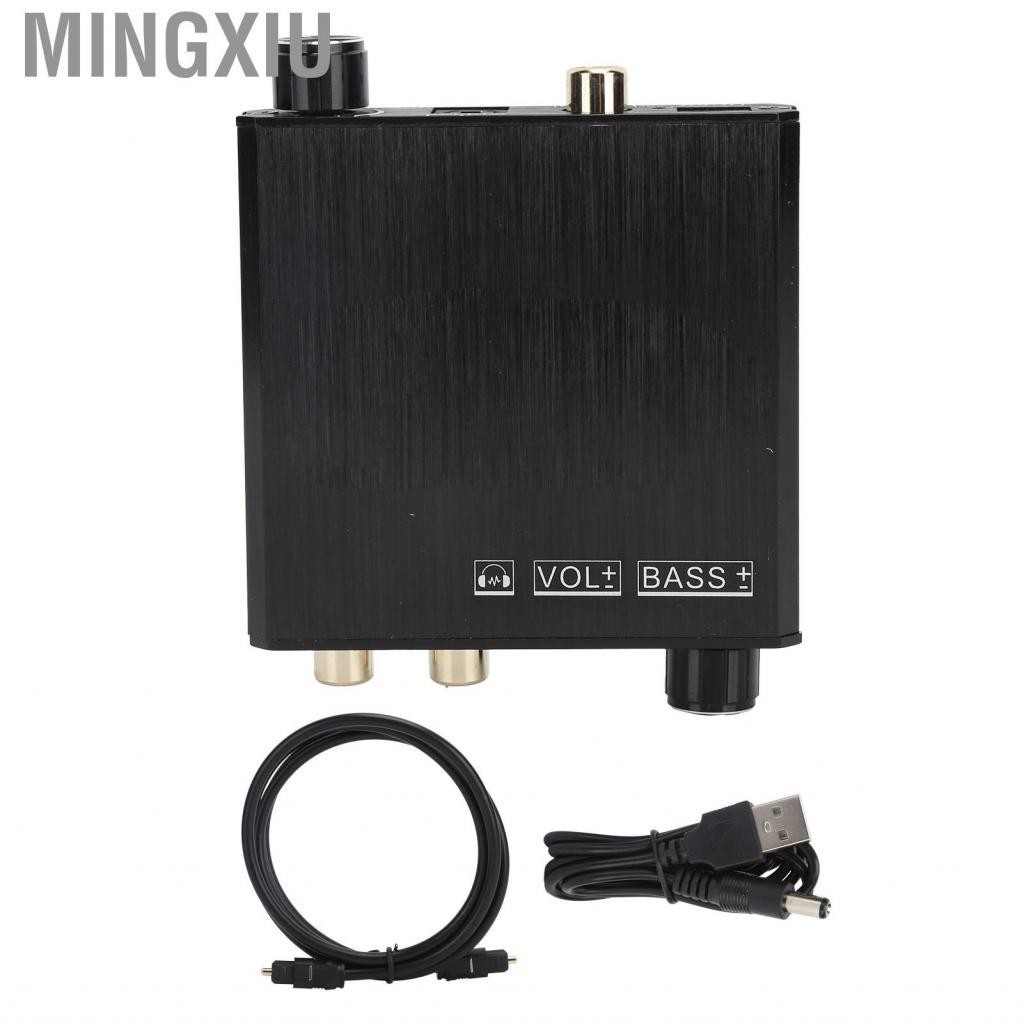 Mingxiu Audio DAC MultiDevice Connection Amplifier Bass Volume Control 192kHz DigitalToAnalog Converter