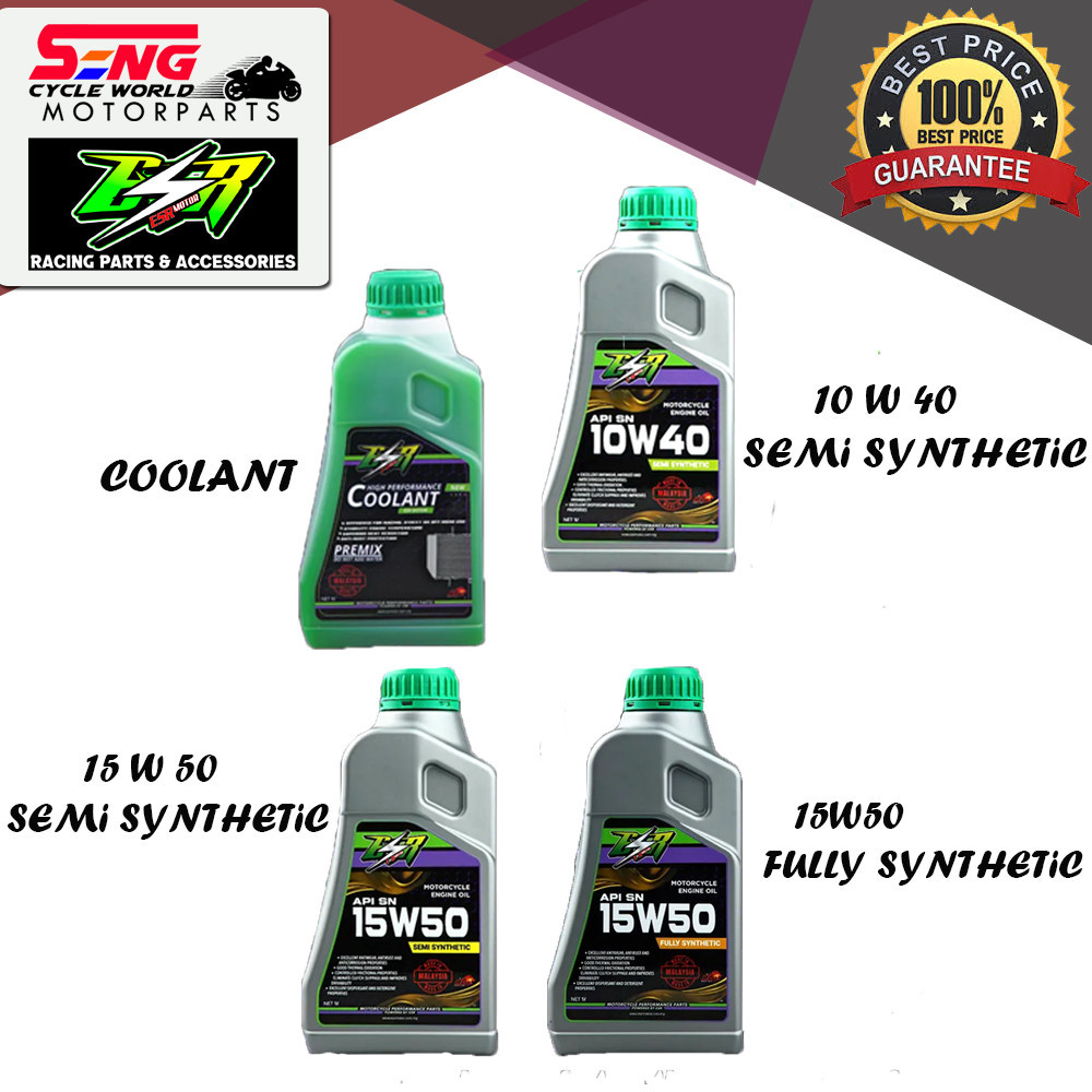 ESR ENGINE OIL 4T , COOLANT 1 ลิตร
