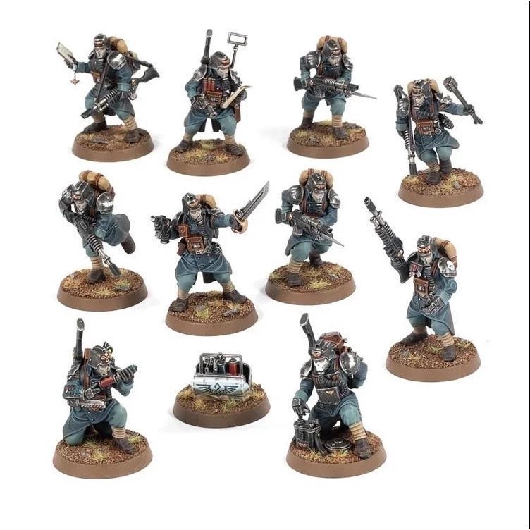 E274 Death Korps of Krieg Veteran Guardsmen (Killteam Octarius) แผ่นโมเดลเรซิ่น Miniatures