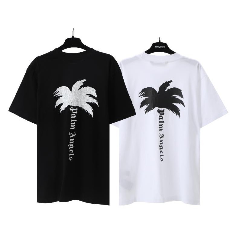 เสื้อยืดคอกลม แขนสั้น ผ้าฝ้าย พิมพ์ลายมะพร้าวนางฟ้า แบบใหม่