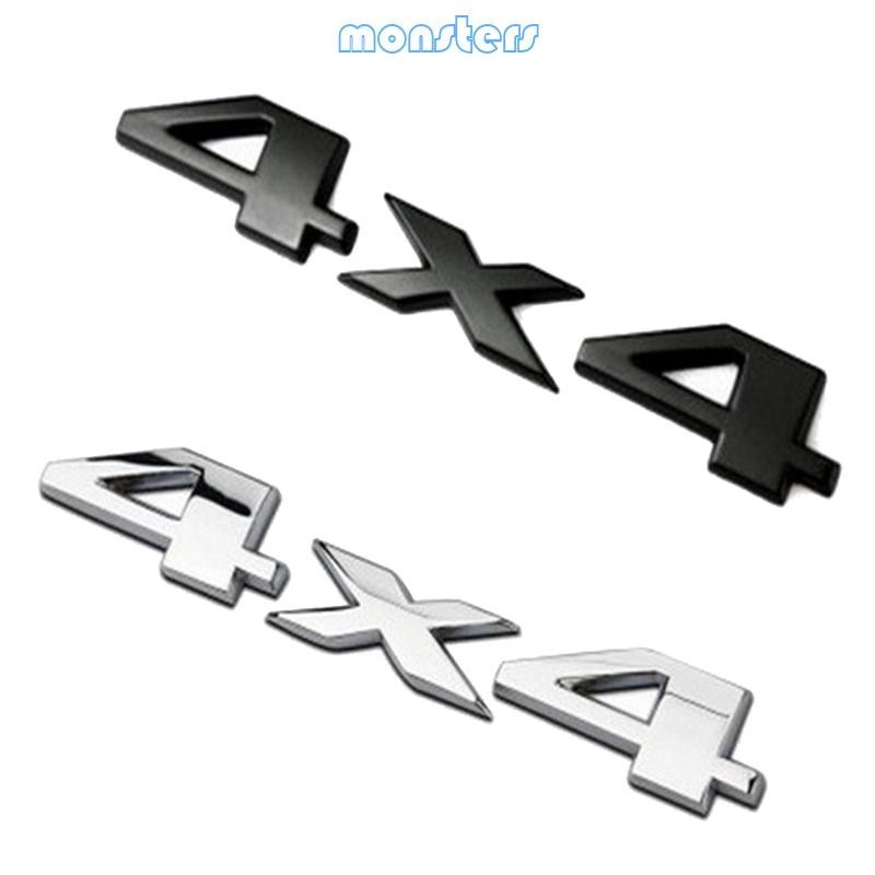 Mon สติกเกอร์ตราสัญลักษณ์ ตัวเลข 3D 4X4 ทนฝน และแดด สําหรับติดตกแต่งรถยนต์