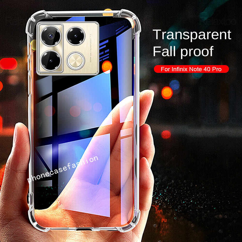 เคสโทรศัพท์ใสสําหรับinfinix Note 40 pro plus Note40 Note40pro Note40pro + 4G 5G 2024 โปร่งใสกันกระแทกปลอกป้องกันกล้องฝาครอบ ราคา ถูกที่สุด ดีลบีเคเค รูปภาพหลัก