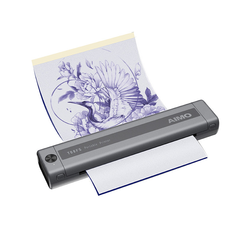 Aimo Mini Tattoo Stencil Printer เครื่องแม่แบบความร้อนชาร์จ BlueTooth Tattoo Printer ใหม่ Tattoo Tra