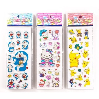สติกเกอร์ ลายการ์ตูนอนิเมะ My Little Pony Doraemon Princess Frozen 3D สําหรับเด็ก