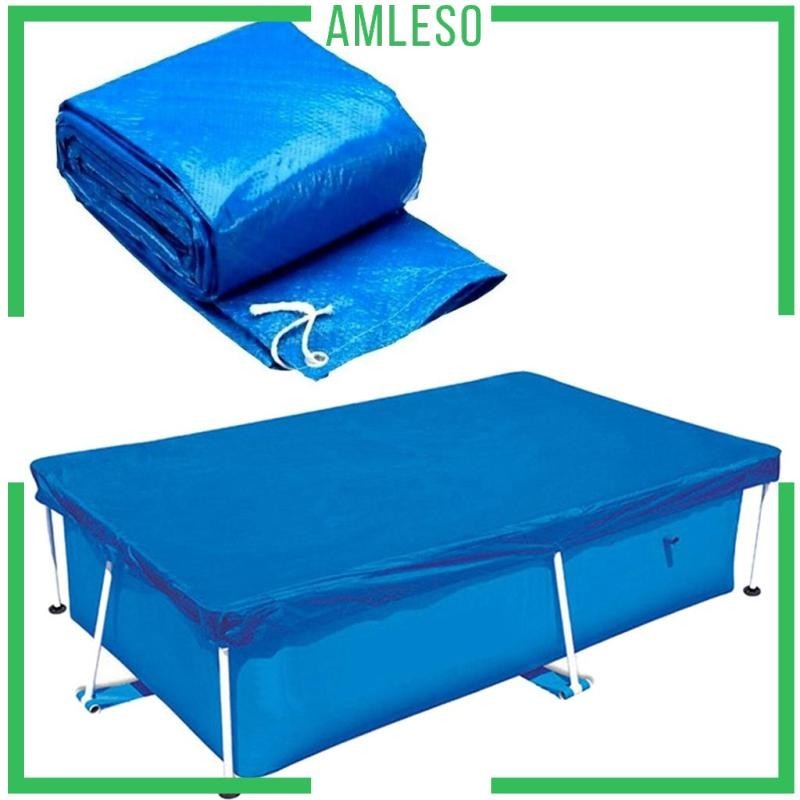 [Amleso] ผ้าใบคลุมสระว่ายน้ํา PVC กันฝุ่น อุปกรณ์เสริม สําหรับสระว่ายน้ํา
