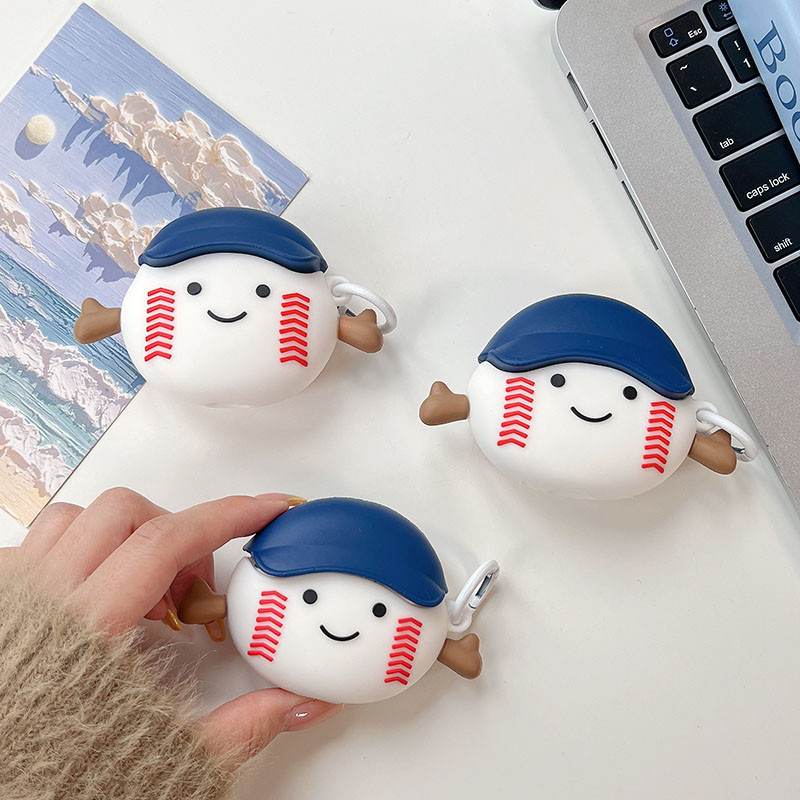Smile Baseball เคสน่ารักน่ารักสําหรับ Beats Studio Buds + Buds+ Plus Cover หูฟังเกราะป้องกันสําหรับ 