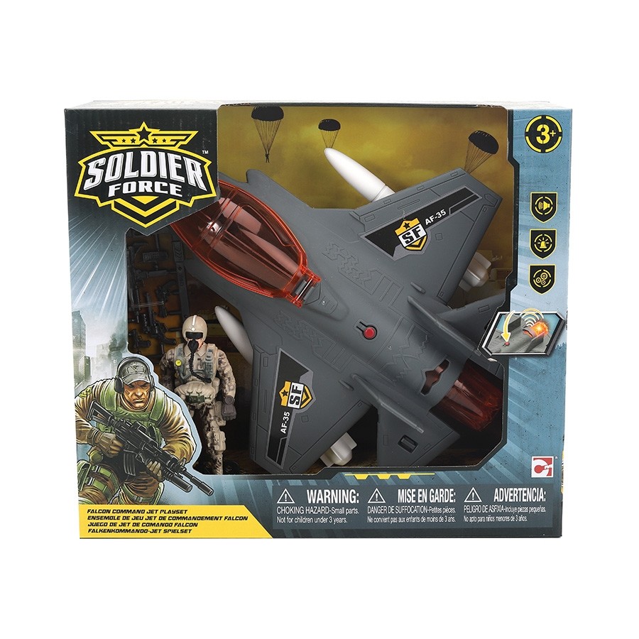 Soldier Force Falcon Command Jet Playset *Only At Toys R Us*