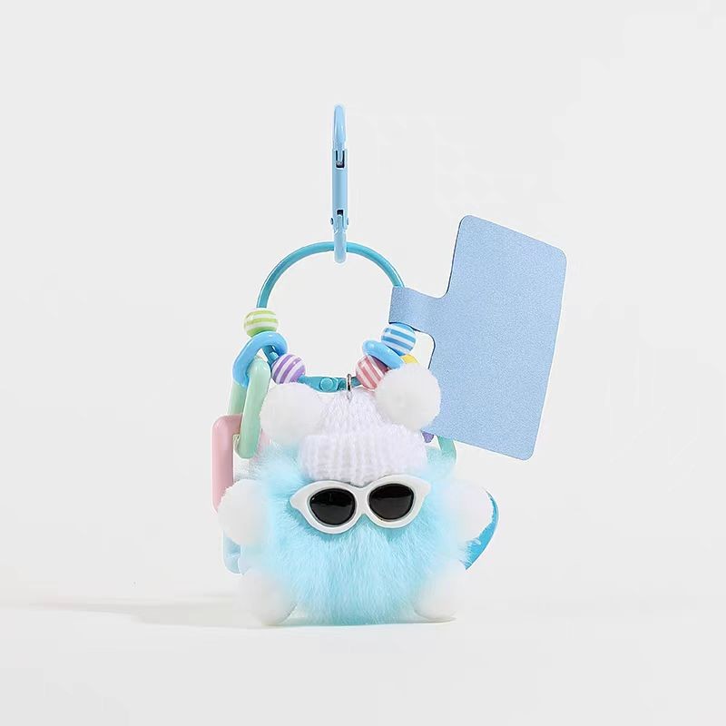 จี้ห้อยกระเป๋ารูปการ์ตูนน่ารัก ลูกบอลถ่านขนาดเล็ก จี้ห้อยโทรศัพท์รูปสัตว์ประหลาด จี้ตุ๊กตาผ้ากำมะหยี่