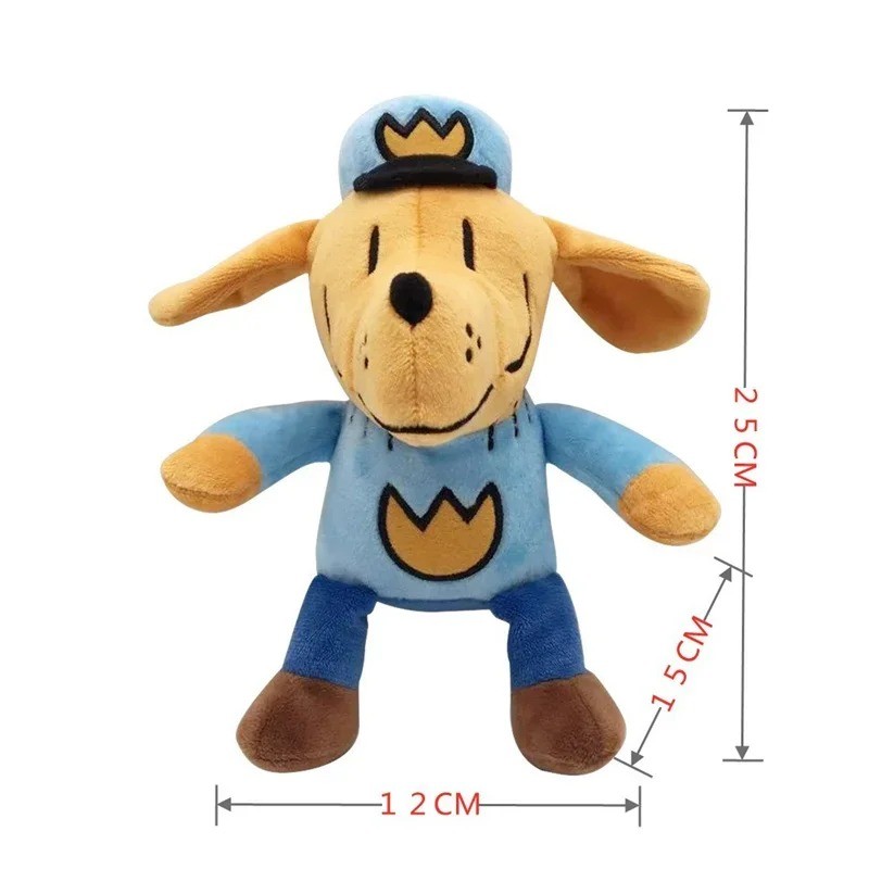 Jamxun 30 ซม.น่ารัก Dog Man ของเล่นตุ๊กตา Dogman ตุ๊กตานุ่มตุ๊กตาการ์ตูน Petey the Cat Puppy Chief Plushie สัตว์ตัวเลขของขวัญวันเกิด