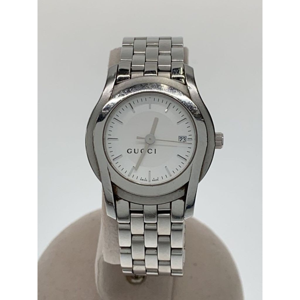 GUCCI Women's Watch Analog Stainless Steel WHT SLV - 5500L Direct from Japan Secondhand