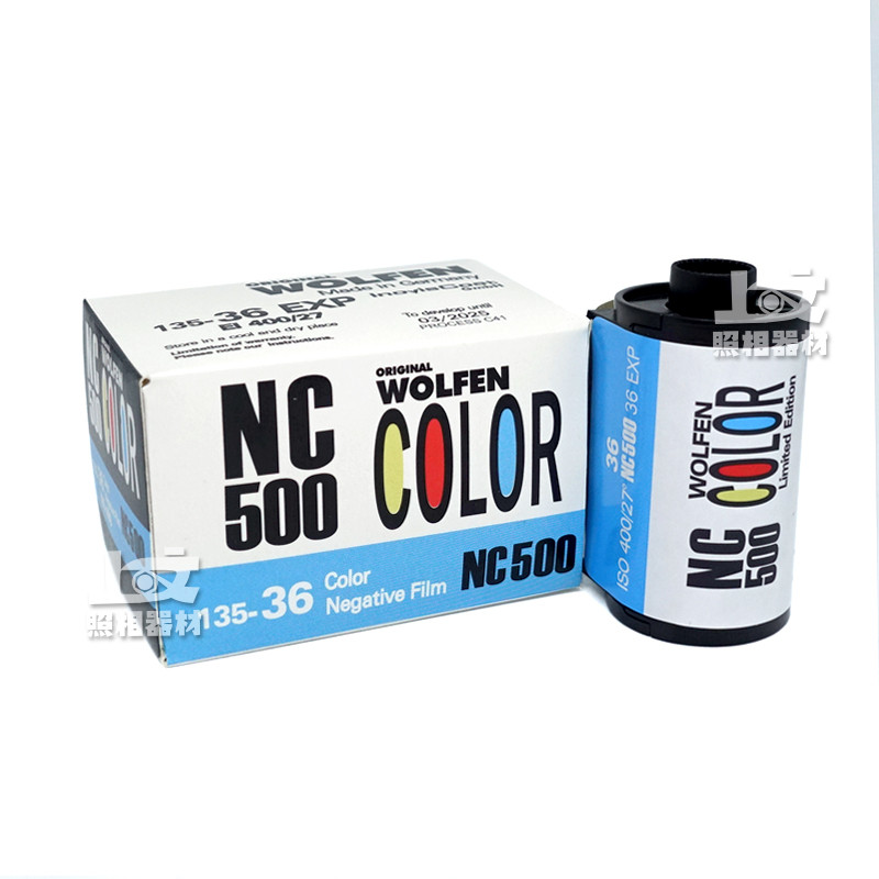 ฟิล์มเยอรมนี ORWO WOLFEN WOLFEN NC500 135 ฟิล์มสี 36 แผ่น C41 ล้างกระดาษภาพถ่าย ISO400